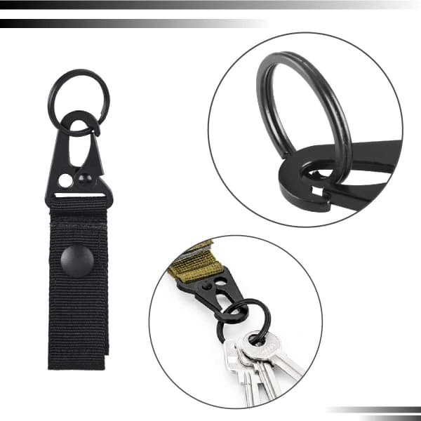 4 stk Taktiske Belte Nøkkelholdere Belteklips Webbing Spenne Rem IC