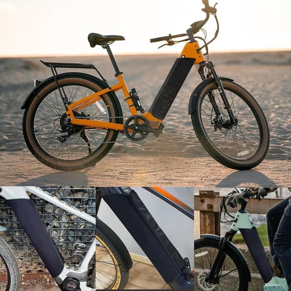 Elcykelbatteriskydd - batteriskydd för rambatteri - vattentätt - neopren