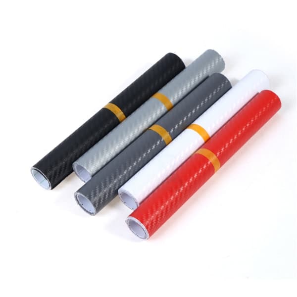3D Kulfiber Matt Vinylfilm Bilark Wrap Roll Sticker De Grå 127*30cm