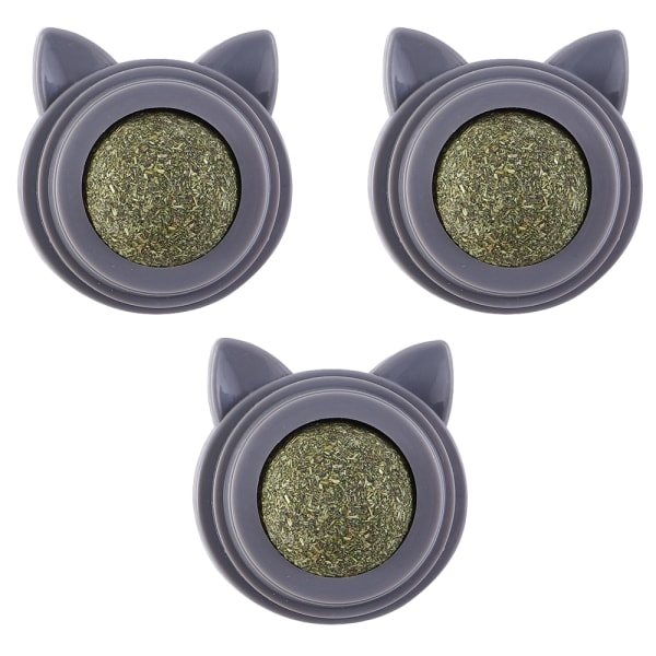 3st Catnip Ball Ekologisk kattboll Kattmynta leksak Interaktiv kattleksak