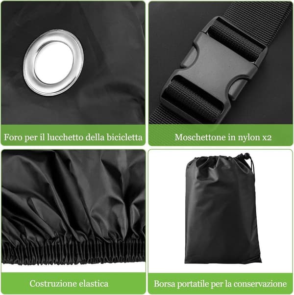 Premium Cover - Tricycle - Full Coverage - Protection - Tricycle - with - Lock Hole - Storage Bag - 1 - 3 - Bikes - Suitable