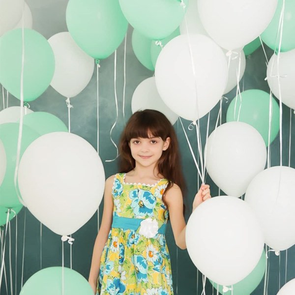 IC Paket om 100 30 cm fruktgröna ballonger, ballongdekoration för födelsedagsfest, pojkfest