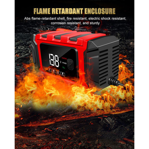 IC Smart Bilbatteriladdare Automatisk Starthjälp Pulsreparation