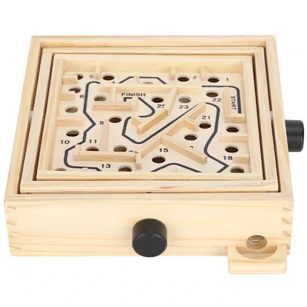 Blue Labyrinth Board Game Educational Puzzle Toy Track Ball Maze