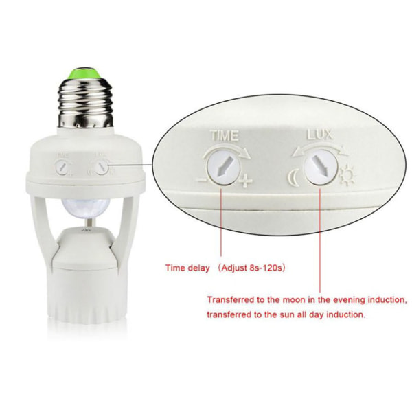 IC Människooppens rörelsesensor LED-lampa med kontrolllampa