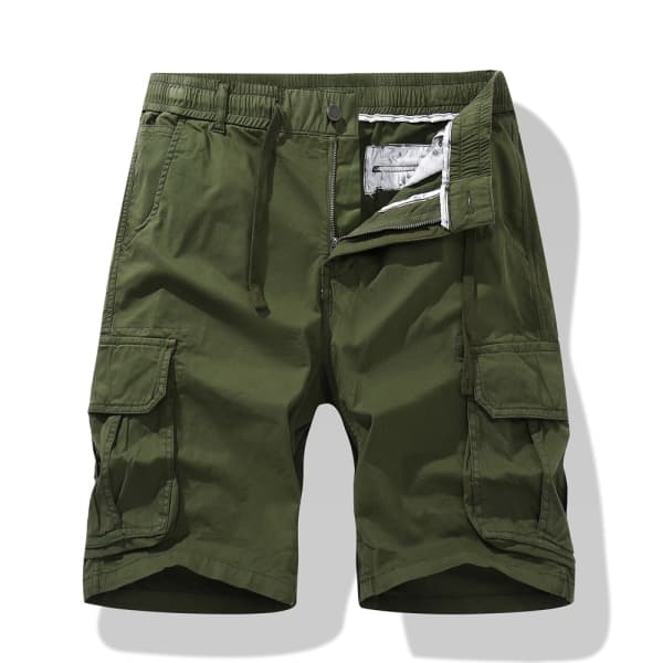 IC Shorts Herre Cargo Shorts Herre Plus Size Elastisk Midje Dragsko Cargo Korte Bukser Lett Glidelås Multi