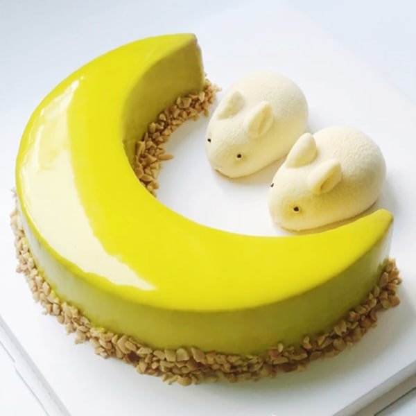 IC Måneform Form Måne Mousse Form Gjutform