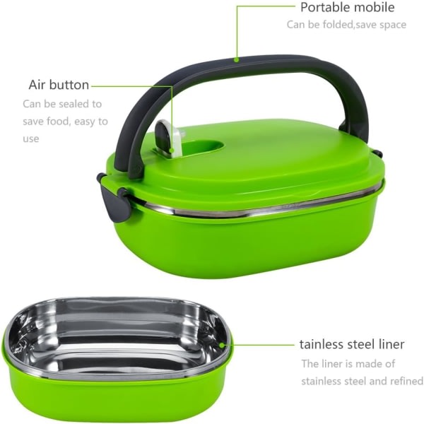 IC Isolerad Lunchbox Bento Lunchbox, eristys ja rostfritt stål
