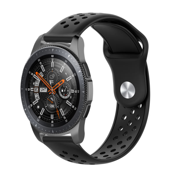 IC Samsung Gear S3 / Galaxy Watch 46 mm käsivarsinauha 22 mm Svart