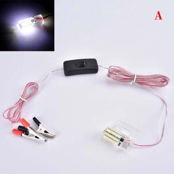 IC 12V 48 LED Undervannsnattlys Lokker Fisk Fiske LED La A