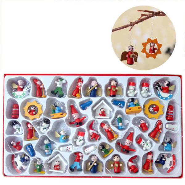 IC Jul Juldekorationer Miniatyr Ornament Set 24st