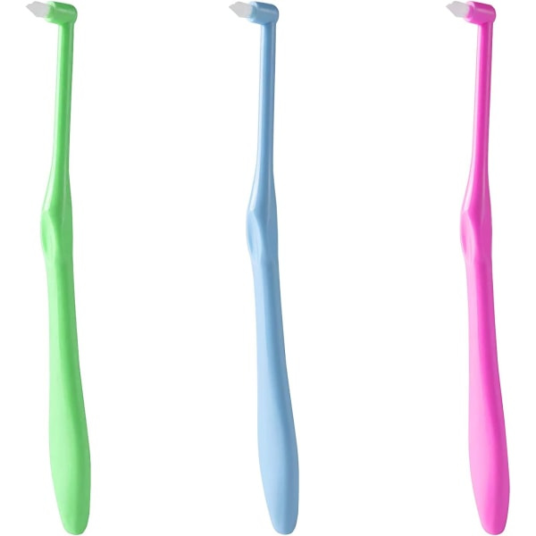 3 kpl Tuft-hammasharjaa Interdental-harjasharja hammasrautoihin ja yksityiskohtaiseen puhdistukseen