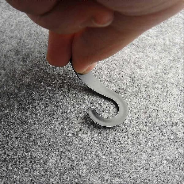 500 stk. J-kroker i plast, 4,5 cm, svart