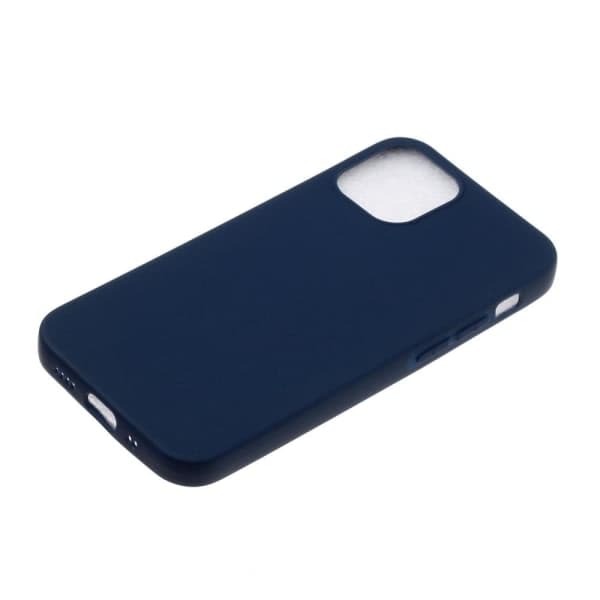 IC iPhone 12 / 12 Pro - Matt TPU-deksel - Mørk Blå Mørk Blå Mørk Blå