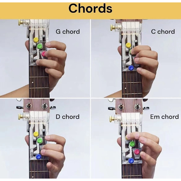 Ukulele Guitar Learning Help, Akkordtilbehør, Øvehjælpemidler