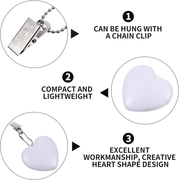 Mini Håndholdt Lampe Hjerte & Stjerne - Sensor Touch LED Lys - Gave til Kvinner - 1W