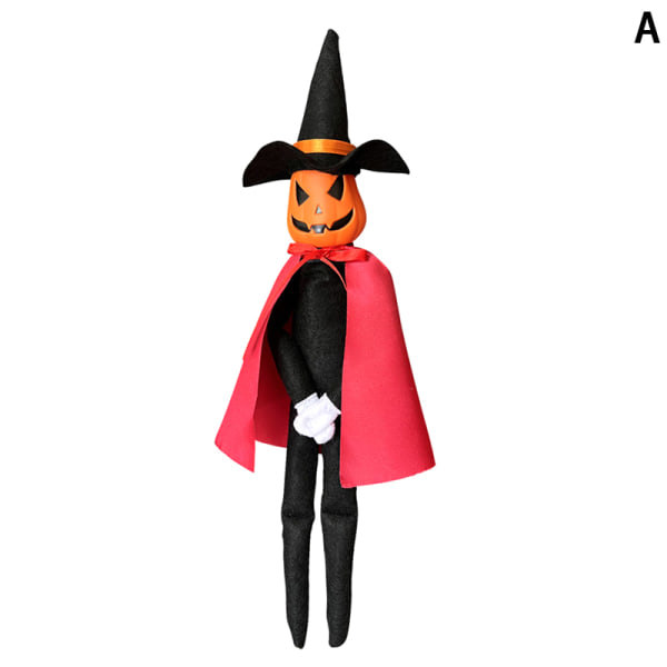 IC Halloween Top Hat Pumpa Elf Dockor Prydnader e Cartoon Dvärg E Röd
