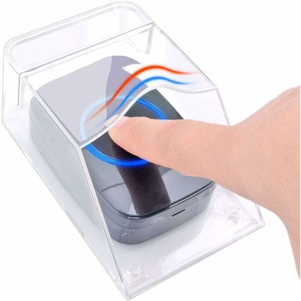 Dørklokke Cover til Udendørs, Transparent, Vandafvisende, Trådløs, Væghængt - 11 x 6 x 5 cm