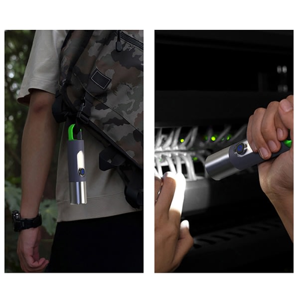 IC LED Oppladbar Taktisk Lommelykt LED Oppladbar Flashlight 2