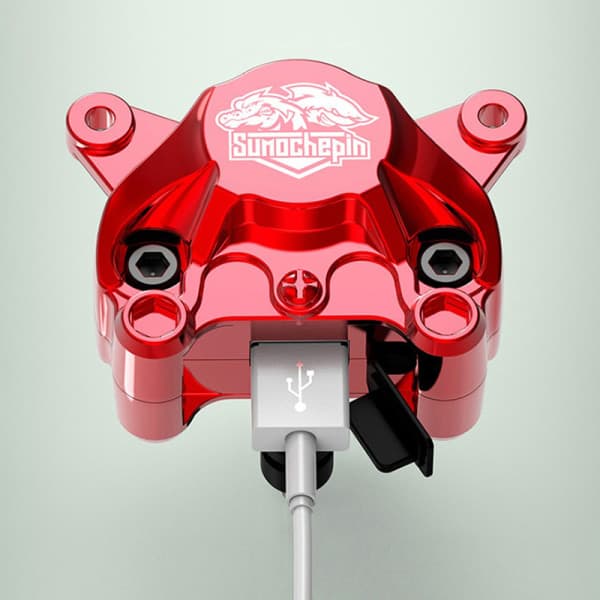 IC Crab Motorcykel Modificeret Lader USB DC 12V Lader Socket Moto Guld