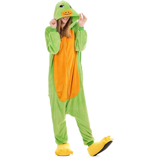 Onesies til kvinder, Onesies til voksne mænd, Pyjamas Onesies, Enhjørning, Flannels pyjamas, Dyre Onesies, 3D hættetrøjer, Halloween, Julekostumer Turtle XL