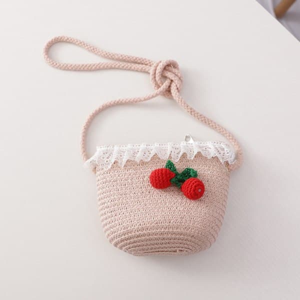 IC Barn Solhatt Flickor Sommar Ny Halmväska Cap Set Solskydd White