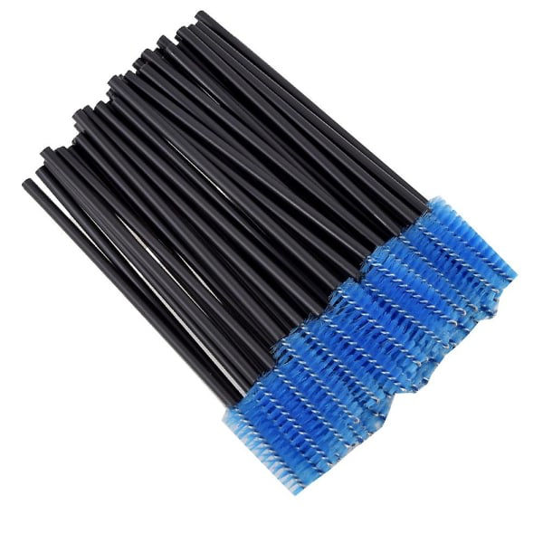IC 250st mascara Testers Makeup Applikator Kit Ögonfransborste Spoolies Disponibel Mascara Wands blå