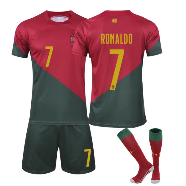 IC VM 2022 Portugalin kotimaan pelipaita nro 7 Ronaldo paita (170 Z