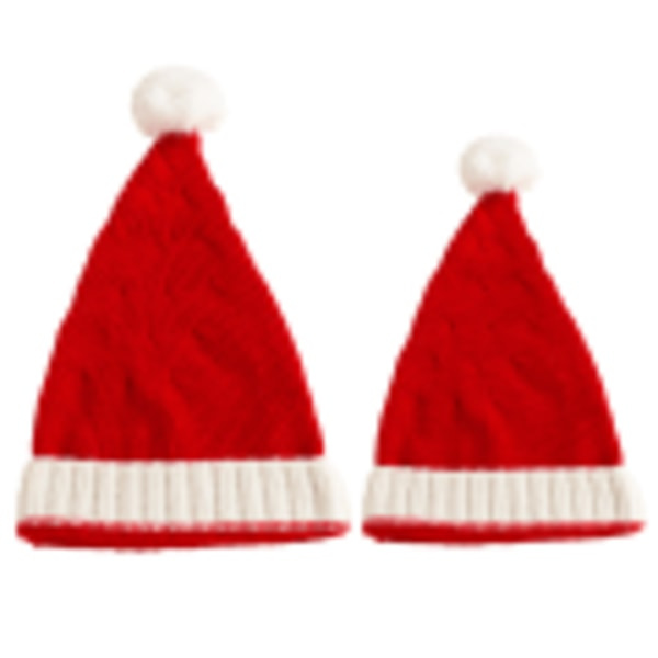 IC Stickad Tomteluva Unisex Baby Vuxen Fancy Dress Vinterkostym Hatttillbehör Barn