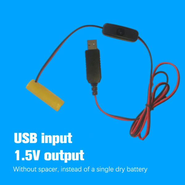 IC Dummy Batteriadapter USB Strøm Udskiftning AA4.5V