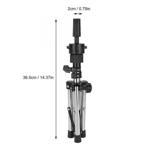 IC Säädettävä Peruukkiteline Telillä Peruukki Ständi Pöytä Peruukki Ständi Pidike | Peruukki Ständi (Hopea)