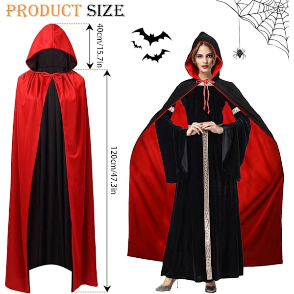 Halloween kappe, kappe cosplay kappe rekvisitter til halloween maske With a hat 120