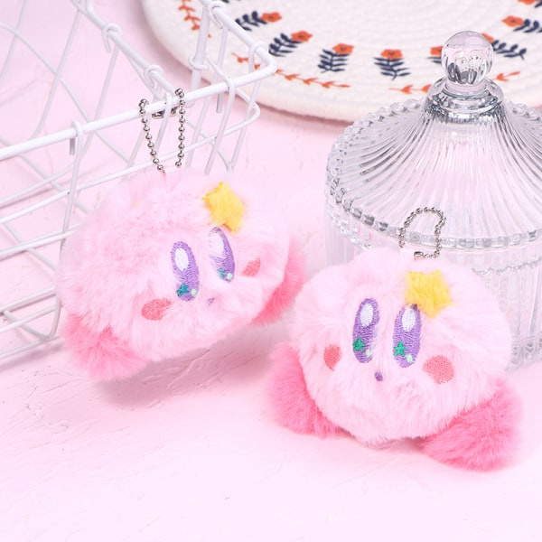 IC Tecknad Anime Kirby Plysch Dock Nyckelring Mjukfyllda Dockor Keyr