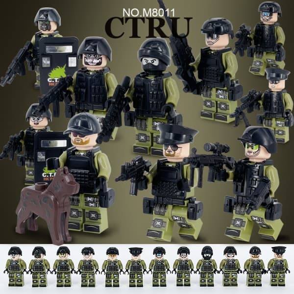 IC 12 Antiterrorist Specialstyrkor, Urban Polis Dockor Figurer Leksaker
