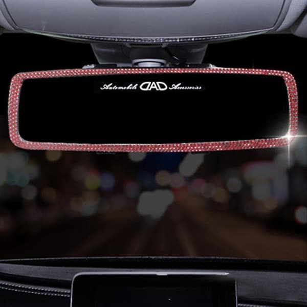 IC CNE Blingbling Strass Bil Bakifrån Clip On Spegel