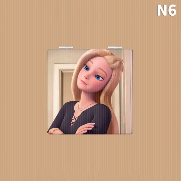 IC Barbie Expression hopfällbar sminkspegel Vikbar handhållen spegel 6