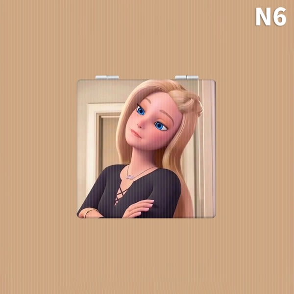 IC Barbie Expression sammenklappelig sminke spejl Foldbar håndholdt spejl 6