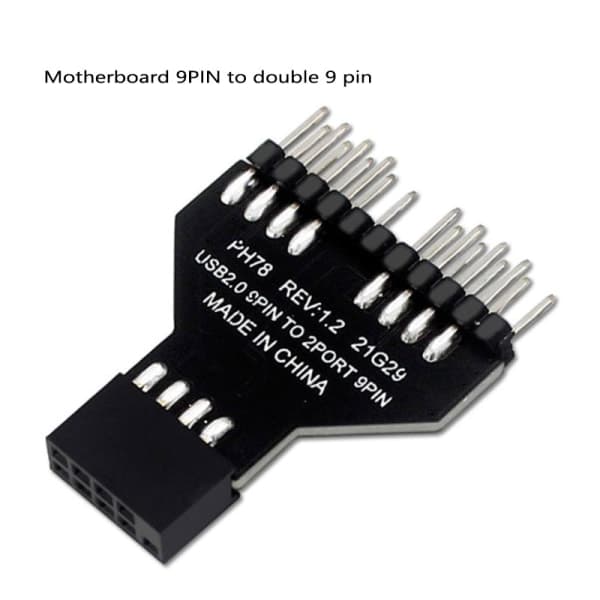 IC 9-bens USB HUB Header USB 2.0 9-bens stikadapter til RGB Sp