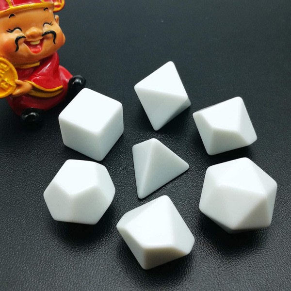 IC 7st/ Set DND Light Board Blank Dice Blank Polyhedron RPG Dice S