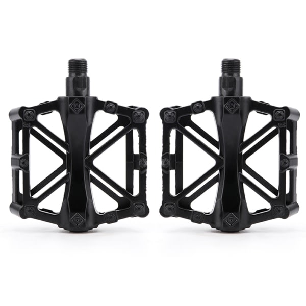 IC Ny cykelpedal i aluminiumlegering Cykelpedal MTB Road Cycling Ac Black onesize