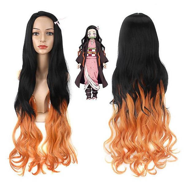 IC Kimetsu no Yaiba Peruk Köksdörr Nezuko Spökgradient