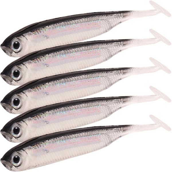 10 stk. realistiske Swimbaits bløde plastfiskelokker med padlehale til bas og ørred