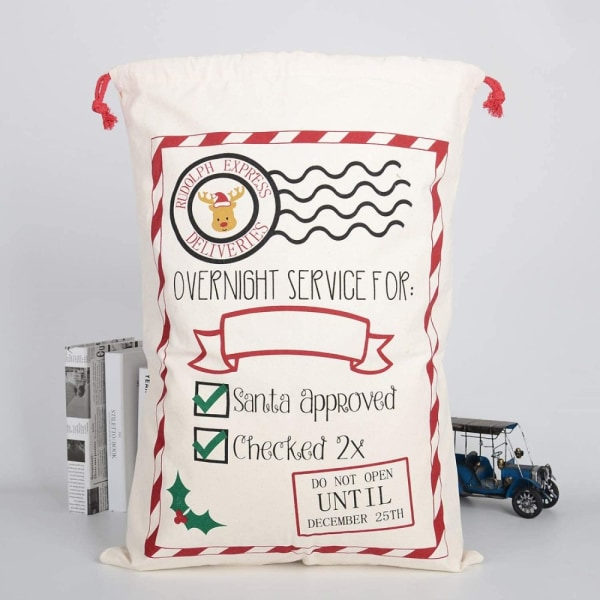 IC Tomte julpåse Tomtesäck med sladd extra stor 70 x 50 cm B