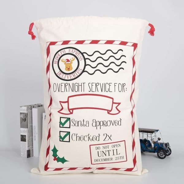 IC Tomte julstrumpa Tomtesäck med sladd extra stor 70 x 50 cm B