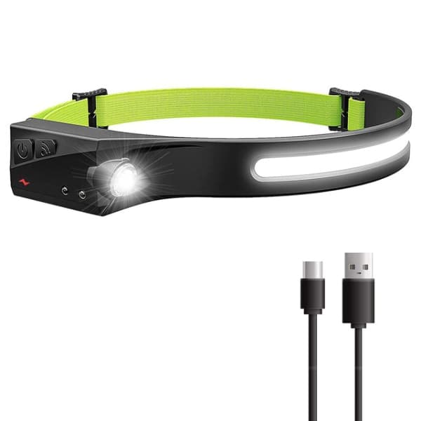 IC Ridljus USB-ladattava LED-taskulamppu voimakkaalla valolla