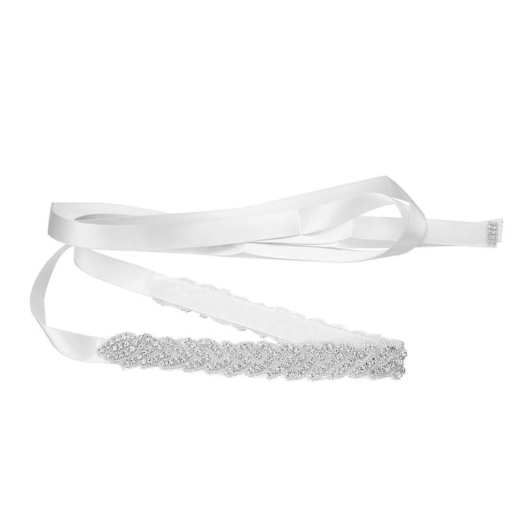 Bryllupskjole Bælter Bælte Kjole Bryllup Bryllup Midjebånd Brud Krystal Bælte Brud Bælte Brudepige Sølv 43X2.6cm