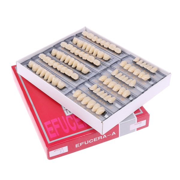 IC 168 stycken/6 set/box Tand Syntetisk Polymer Fullt Set Resin