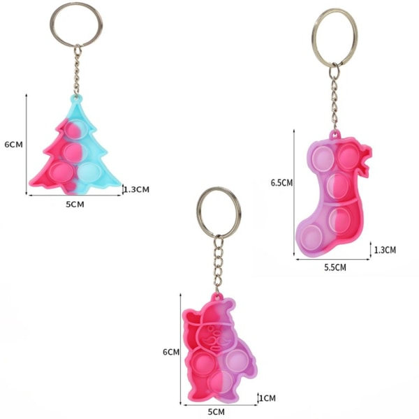 Musik Silikonleksaker Bubble Fidget Toys JULHATT JUL Christmas Hat IC