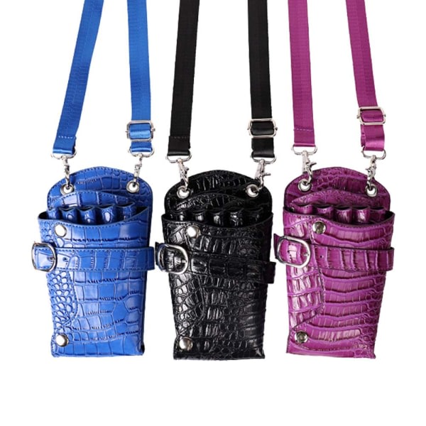 IC Saxpåse PU Läder Salong Frisör Frisör Sax blue