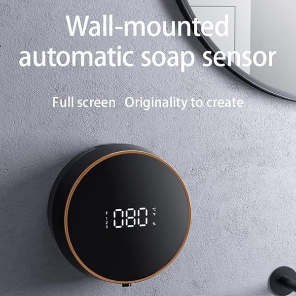 Wall Mounted - Soap Dispenser - Timeless - 300 - ml - With - Sensor - Wall Mount - Soap Dispensers - Black